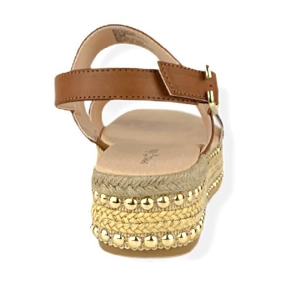 Seven Dials BERENICE Women's Espadrilles Flatform Sandals Tan/Leopard Size 9.5 - Picture 4 of 11